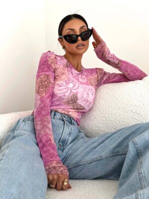 Selfie Bluzeczka Siateczka Różowo Mi 109 zł