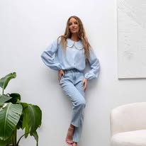 Xana Collection Bluzeczka Retro Błękitna 149 zł