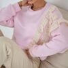Xana Collection Bluza z Koronką Różowa 159 zł