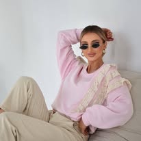 Xana Collection Bluza z Koronką Różowa 159 zł