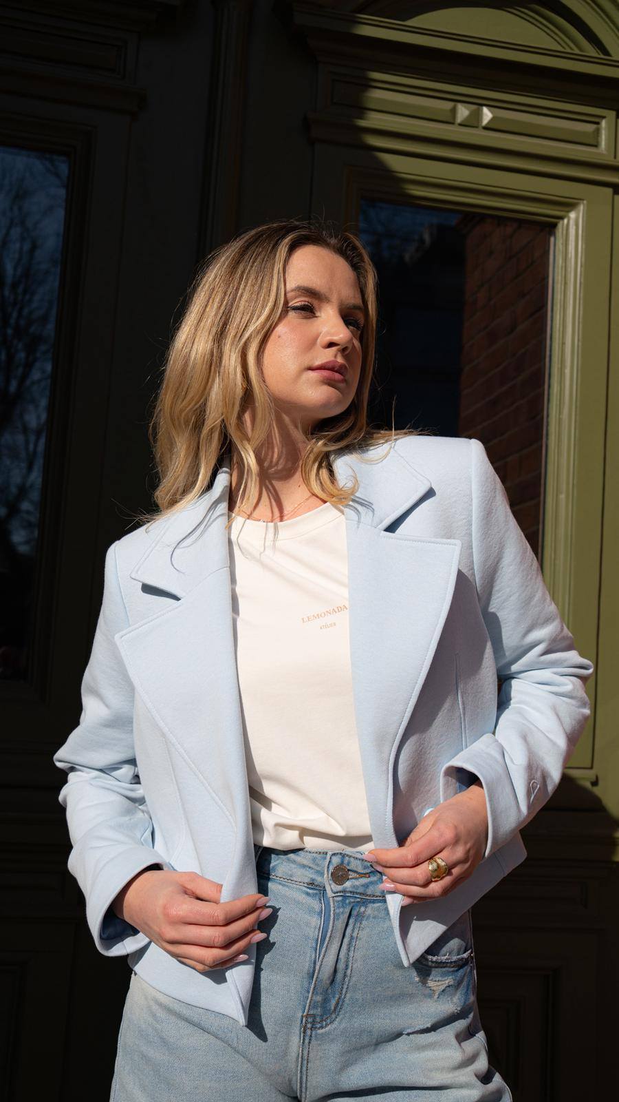 649658339_1569010385228561_9148067194847477265_n Lemonada Project Runway Żakiet Krótki Błękitny 299 zł