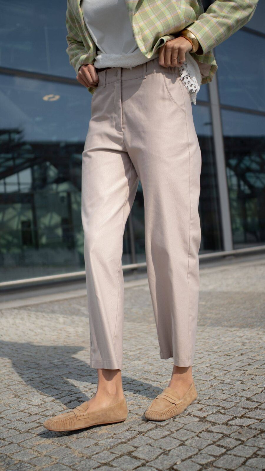 Lemonada Spodnie Momfit Jasny Beż 169 zł