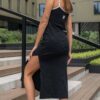 Lemonada Project Runway Sukienka Prążek Lamówka Czarna 159 zł