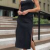 Lemonada Project Runway Sukienka Prążek Lamówka Czarna 159 zł