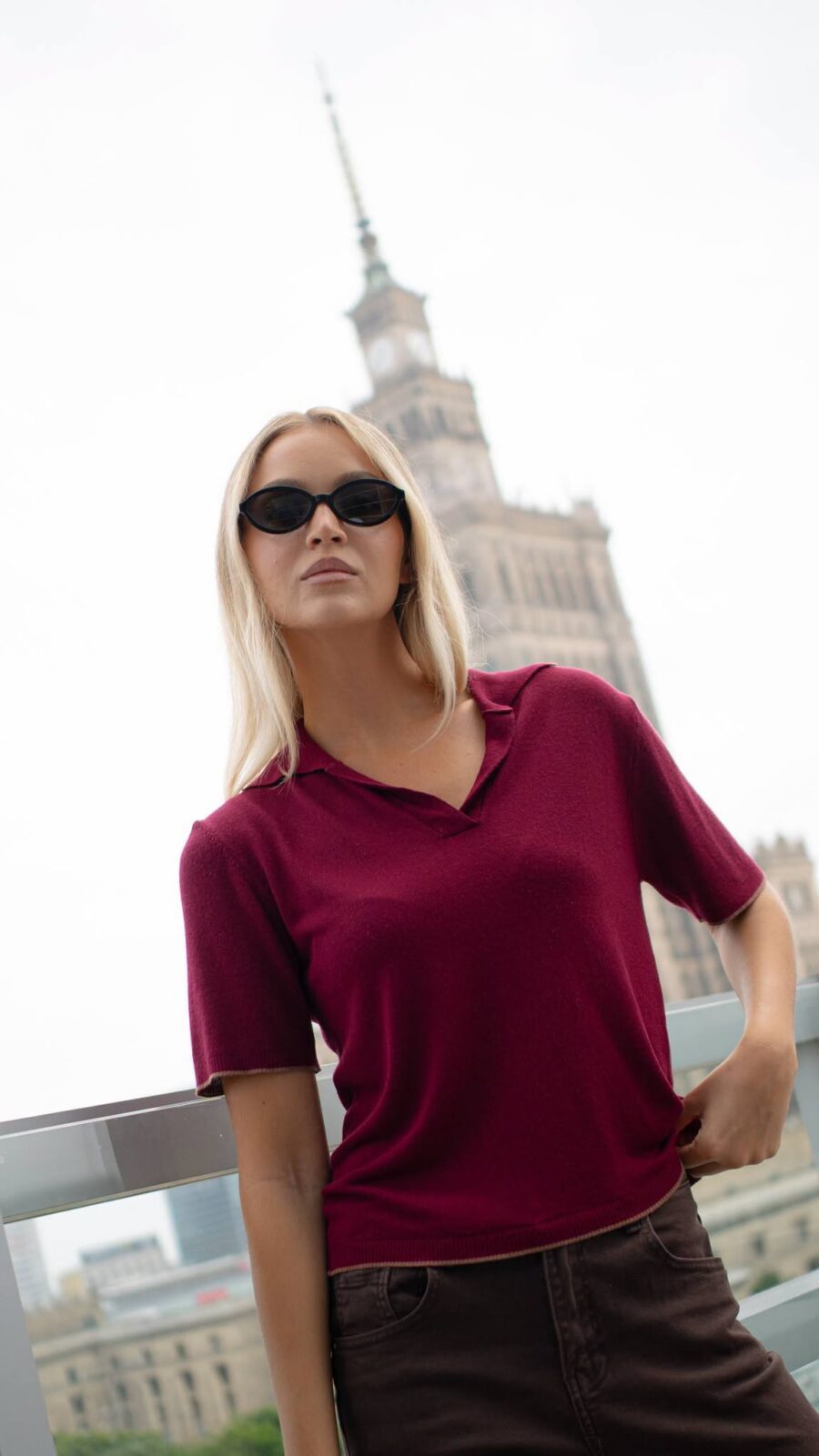 Lemonada Sweterek Polo Anabell Wino 139 zł