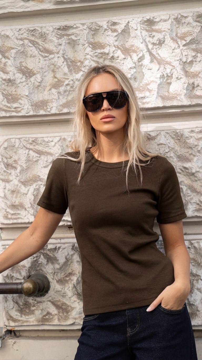 Lemonada Project Runway T-shirt Prążek Czekolada 99 zł