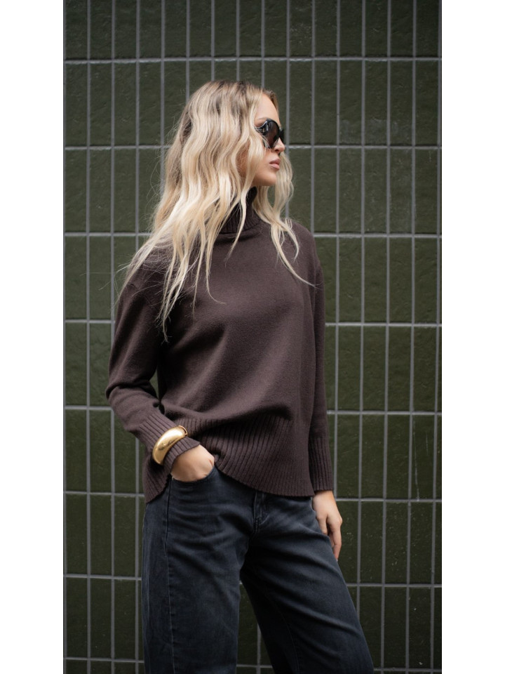 Lemonada Sweter Golf Walencja Czekolada 169 zł