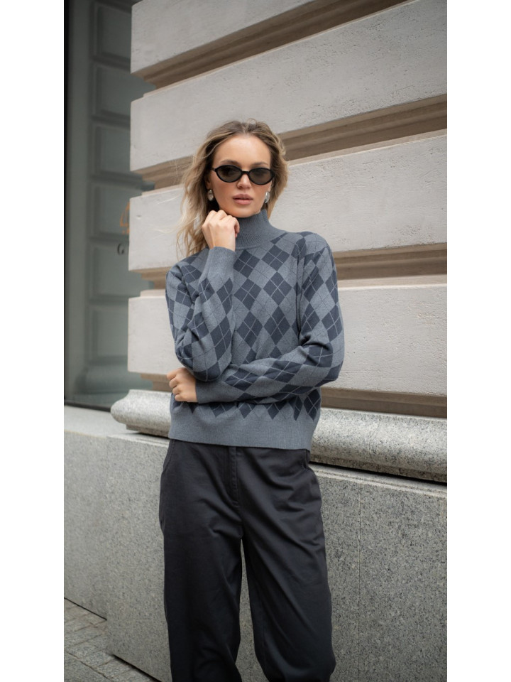 Lemonada Sweter Romby Long Szary 169 zł