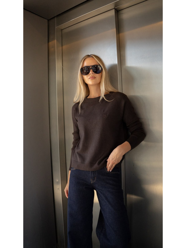 Lemonada Sweter Tarcza Long Czekolada 139 zł