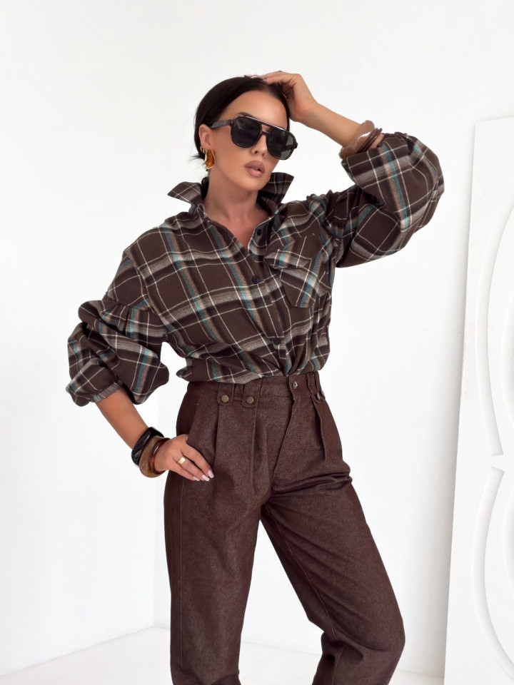 Xana Collection Koszula Krata Marron 149 zł