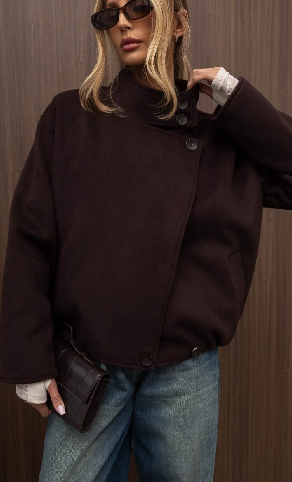 Xana Collection Kurtka Wool Sandra Czekolada 289 zł