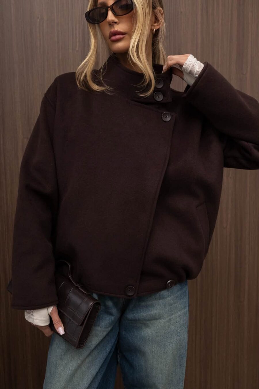 Xana Collection Kurtka Wool Sandra Czekolada 289 zł