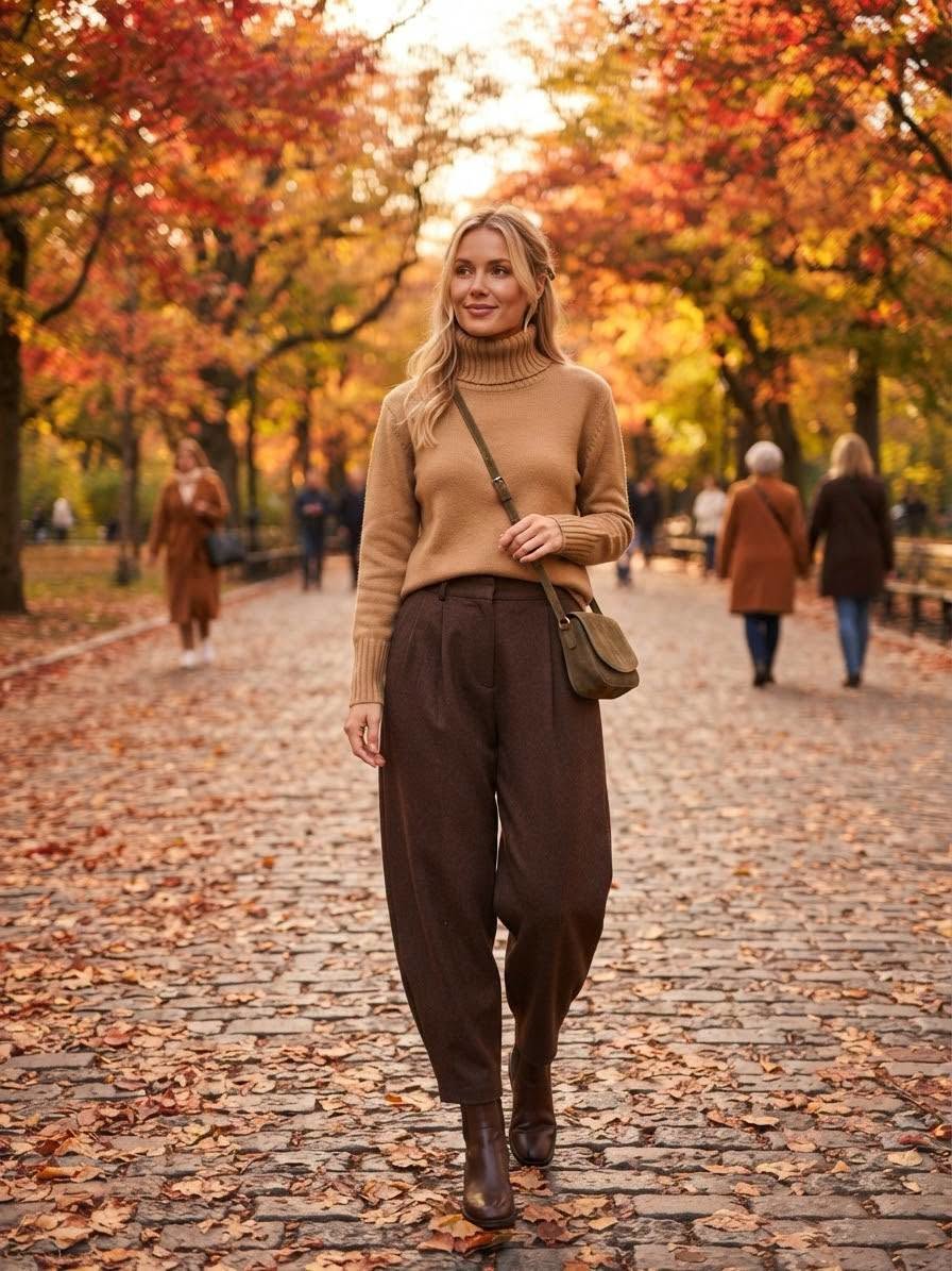 Lemonada Sweter Golf Walencja Kamel 169 zł